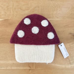 Sheep Ish Design: Toadstool Purse - Mulberry