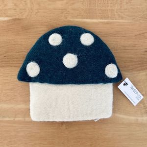 Sheep Ish Design: Toadstool Purse - Deep Teal