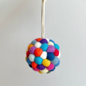 Felt bauble - Rainbow