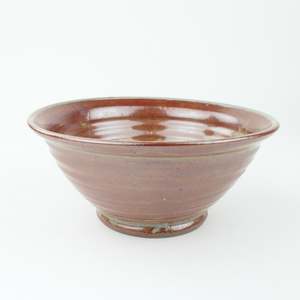 Driving Creek Pottery: Medium Lipped Bowl - Barry's shino