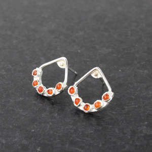 Artist Natalie Salisbury: Carnelian Fan Studs