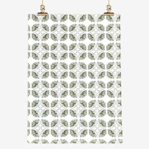 Living: Pohutukawa Tea Towel - olive