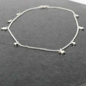 Artist Natalie Salisbury: Dusted Multi Silver Star Necklace