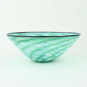 Artist Justin Culina: Teal Shell Bowl I