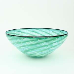 Artist Justin Culina: Teal Shell Bowl II