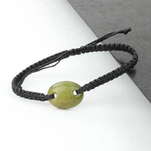 Greenstone oval bracelet