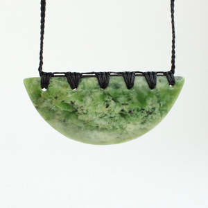 Artist Tyson Lynes: Greenstone Breastplate - Flowerjade