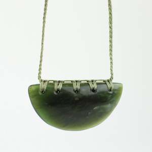 Artist Tyson Lynes: Greenstone Breastplate - Tangiwai