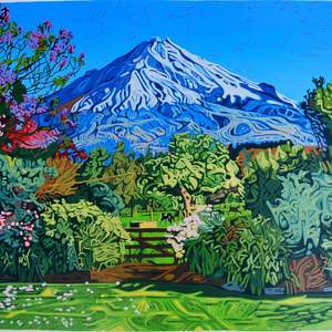 From the Kitchen Window, Kapuni - Giclee print