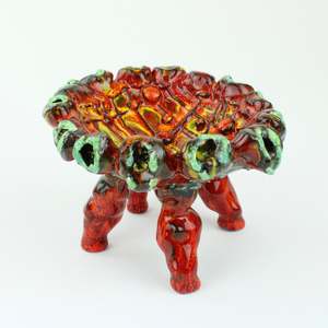 Artist Blue Black: Round Dish No.3