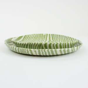 Nerikomi Stripe Plate - light green
