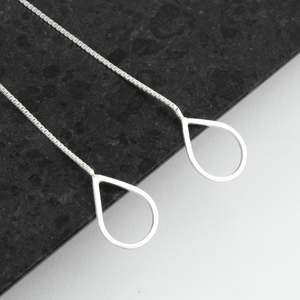 Jennifer Down: Drop Thread Earrings