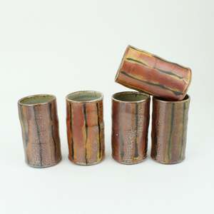 Artist Duncan Shearer: Striped Beaker