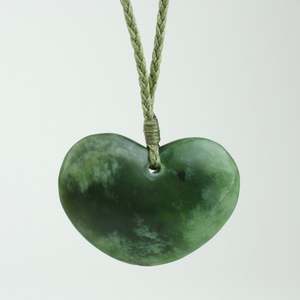 Artist Tyson Lynes: Greenstone Heart - Flowerjade