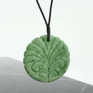 Artist Ana Krakosky: Rata Flower Koru Disk Pendant