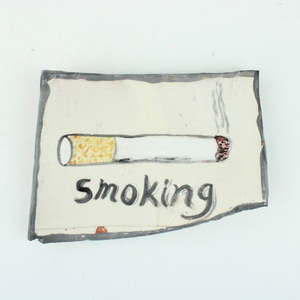 Artist Bernie Winkels: Smoking tile