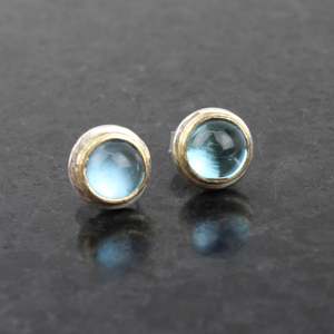 Artist David Mcleod: Blue Topaz studs