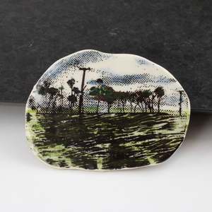 Ceramic Brooch