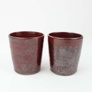 Artist Janeen Page: Taumarunui Iron Red - small tumbler