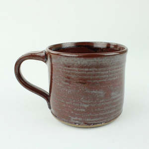Artist Janeen Page: Taumarunui Iron Red - Flat White Mug