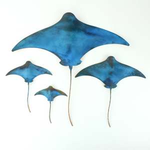 Artist Daniel Wright: Stingrays - set of 4
