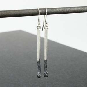 Match earrings - burnt