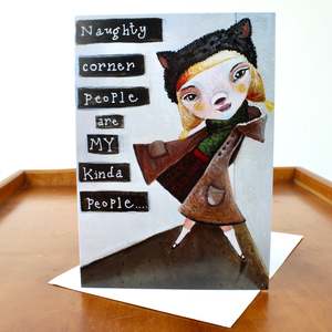 Books Stationery: Greeting Card - naughty corner