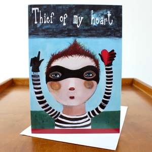 Greeting Card - thief of my heart