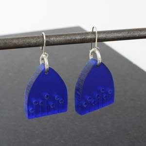 Poppy earrings - blue