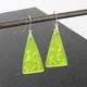 Triangle earrings - lime
