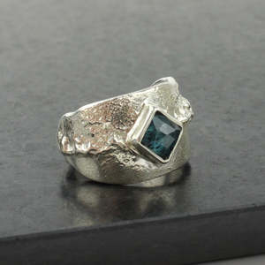 Julie Hoskin Brandt: Square Kyanite Ring