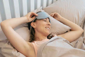 Weighted Eye Mask: Linen+Wisewool Sleep Mask