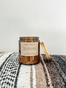 Products: THE WRANGLER tobacco / cedar / clove / vanilla Kindly Candles