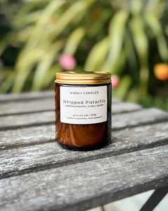 Products: WHIPPED PISTACHIO roasted pistachio / buttercream Kindly Candles