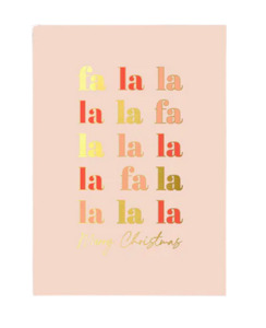 cards: Fa L La Christmas Greeting Card
