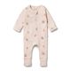 Peaches Organic Pointelle Zipsuit with Feet