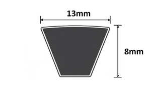 AX105 Raw Edge Cogged Classical V Belt