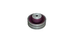 4in x 2A Aluminium V Pulley Solid Pilot Bore (High Boss)