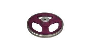 9in x 1A Aluminium V Pulley Spoked Pilot Bore (High Boss)