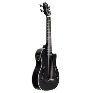 Kala KA-UBASSJYMNBLK Journeyman U-Bass w/Bag (Black) (L)