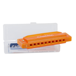 Cascha HH-2276 Fun Harmonica Key of C 10-Hole (Orange)