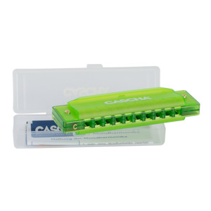 Cascha HH-2274 Fun Harmonica Key of C 10-Hole (Green)