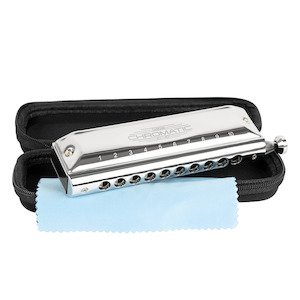 Cascha HH-2272 Blues Chromatic Harmonica 10-Hole