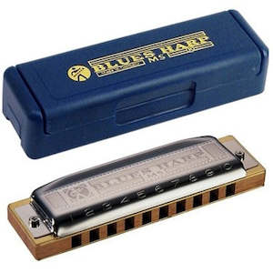 Harmonicas: Hohner Diatonic MS Blues Harp Harmonica Key of G 10 Holes 3 Octave