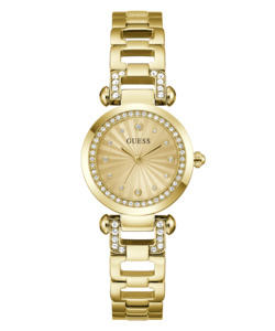 GUESS Ladies Gold Tone Analogue Watch