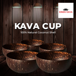 Products: Traditional Kava Cups Combo Pack - 5 Cups - 100% Pure Fijian Kava