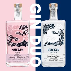 Combo Deals - Kings Liquor: Solace Cranberry & Raspberry and Solace London Dry Gin Duo - Kings Liquor