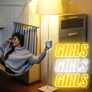 New Neon Signs: girls girls girls neon sign for bedroom
