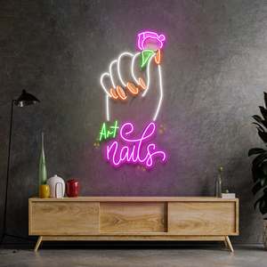 New Neon Signs: Art Nail LED Neon Sign Light Pop Art