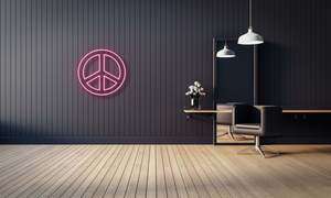 Worldwide Neon Signs: Peace Logo